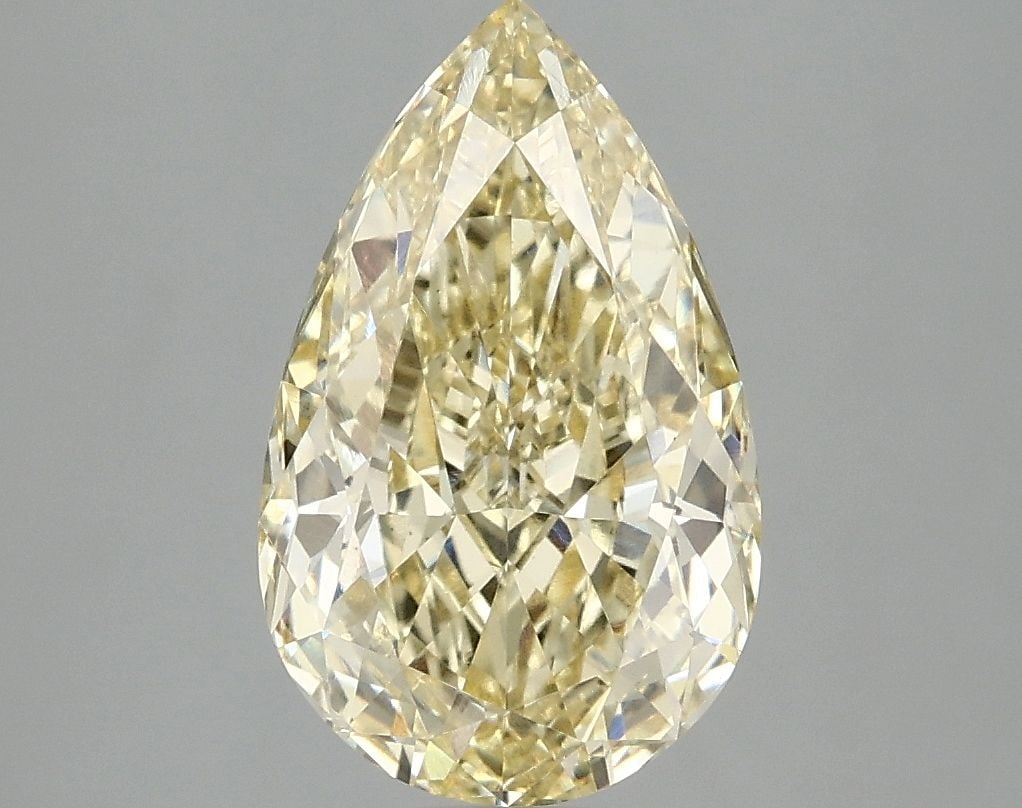 Loose Diamond - PEAR 3.09ct Fancy Intense Yellow VS1: Loose Diamond - PEAR 3.09ct Fancy Intense Yellow VS1 Source: This is a real non-mined Diamond that has been grown in a lab Shape: PEAR Carats: 3.09 Color: Fancy Intense Yellow Certification: IGI Video