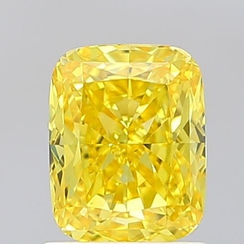 Loose Diamond - CUSHION MODIFIED 1.53ct Fancy Vivid Yellow VS1: Loose Diamond - CUSHION MODIFIED 1.53ct Fancy Vivid Yellow VS1 Source: This is a real non-mined Diamond that has been grown in a lab Shape: CUSHION MODIFIED Carats: 1.53 Color: Fancy Vivid Yellow Cert