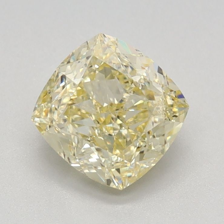 Loose Diamond - CUSHION MODIFIED 1.04ct Light Yellow VS1: Loose Diamond - CUSHION MODIFIED 1.04ct Light Yellow VS1 Source: This is a real non-mined Diamond that has been grown in a lab Shape: CUSHION MODIFIED Carats: 1.04 Color: Light Yellow Certification: I