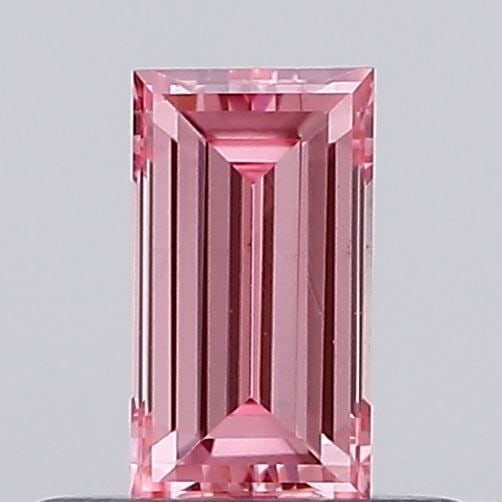 Loose Diamond - BAGUETTE 0.27ct Fancy Vivid Pink VS1: Loose Diamond - BAGUETTE 0.27ct Fancy Vivid Pink VS1 Source: This is a real non-mined Diamond that has been grown in a lab Shape: BAGUETTE Carats: 0.27 Color: Fancy Vivid Pink Certification: NONE Vide