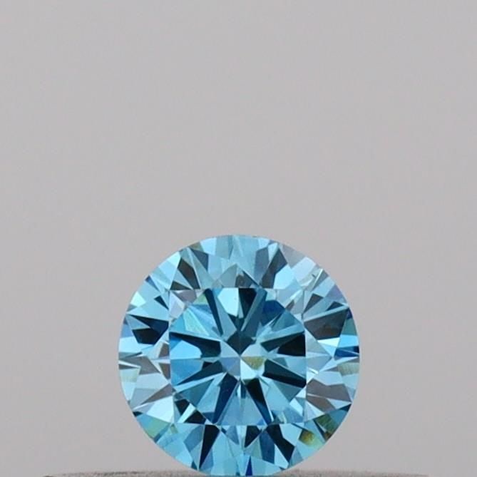 Loose Diamond - ROUND 0.17ct Fancy Vivid Blue VS1 (1 of 1)