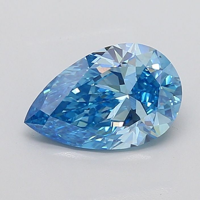 Loose Diamond - PEAR 3.03ct Fancy Vivid Blue SI1: Loose Diamond - PEAR 3.03ct Fancy Vivid Blue SI1 Source: This is a real non-mined Diamond that has been grown in a lab Shape: PEAR Carats: 3.03 Color: Fancy Vivid Blue Certification: IGI Video: