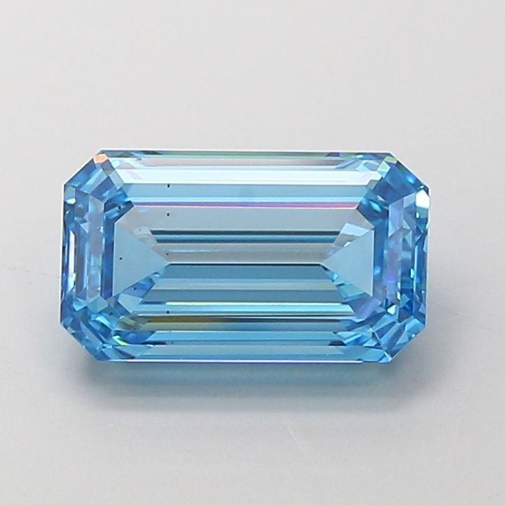 Loose Diamond - EMERALD 4.01ct Fancy Vivid Blue VS2: Loose Diamond - EMERALD 4.01ct Fancy Vivid Blue VS2 Source: This is a real non-mined Diamond that has been grown in a lab Shape: EMERALD Carats: 4.01 Color: Fancy Vivid Blue Certification: IGI Video: