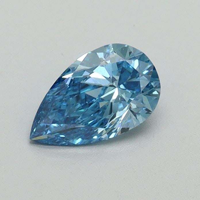 Loose Diamond - PEAR 0.45ct Fancy Blue VS1: Loose Diamond - PEAR 0.45ct Fancy Blue VS1 Source: This is a real non-mined Diamond that has been grown in a lab Shape: PEAR Carats: 0.45 Color: Fancy Blue Certification: NONE Video: