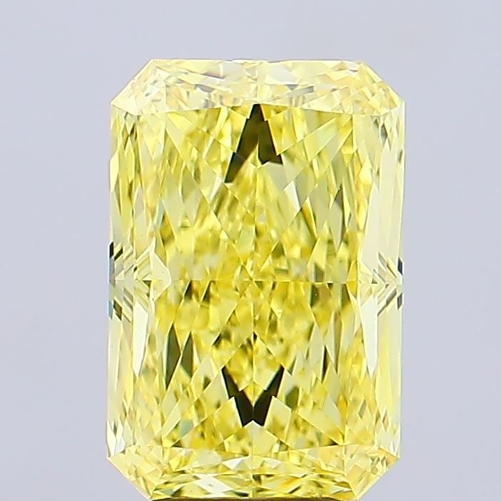 Loose Diamond - RADIANT 5.03ct Fancy Vivid Yellow VS2: Loose Diamond - RADIANT 5.03ct Fancy Vivid Yellow VS2 Source: This is a real non-mined Diamond that has been grown in a lab Shape: RADIANT Carats: 5.03 Color: Fancy Vivid Yellow Certification: IGI Vid