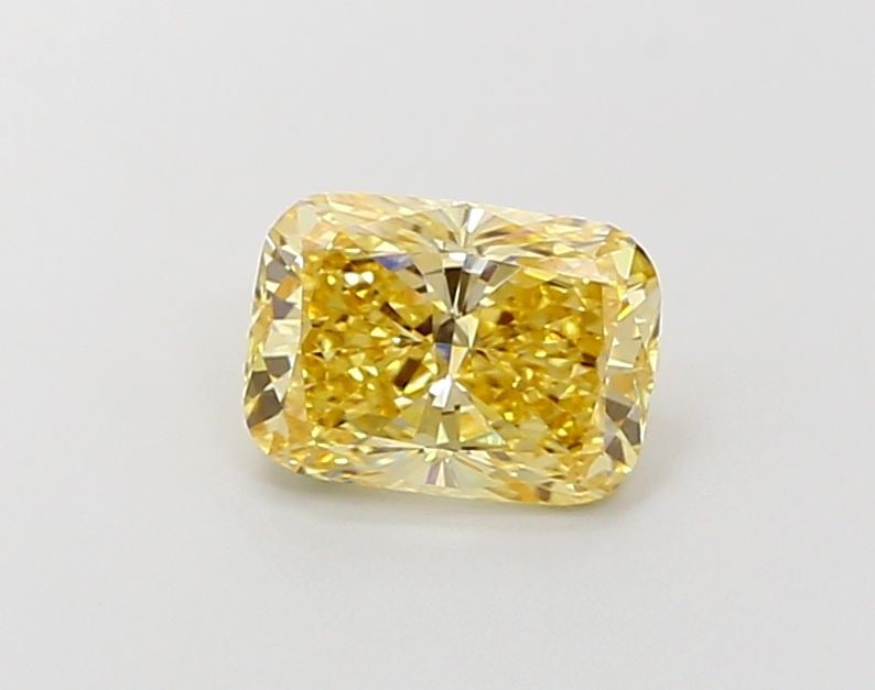 Loose Diamond - CUSHION BRILLIANT 1.71ct Fancy Intense Yellow VS1: Loose Diamond - CUSHION BRILLIANT 1.71ct Fancy Intense Yellow VS1 Source: This is a real non-mined Diamond that has been grown in a lab Shape: CUSHION BRILLIANT Carats: 1.71 Color: Fancy Intense Yello