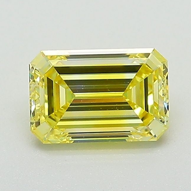 Loose Diamond - EMERALD 1.04ct Fancy Intense Yellow VS1: Loose Diamond - EMERALD 1.04ct Fancy Intense Yellow VS1 Source: This is a real non-mined Diamond that has been grown in a lab Shape: EMERALD Carats: 1.04 Color: Fancy Intense Yellow Certification: IGI