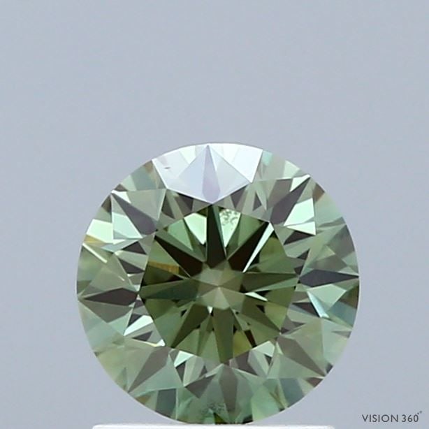 Loose Diamond - ROUND 0.97ct Fancy Vivid Green VVS2 (1 of 1)