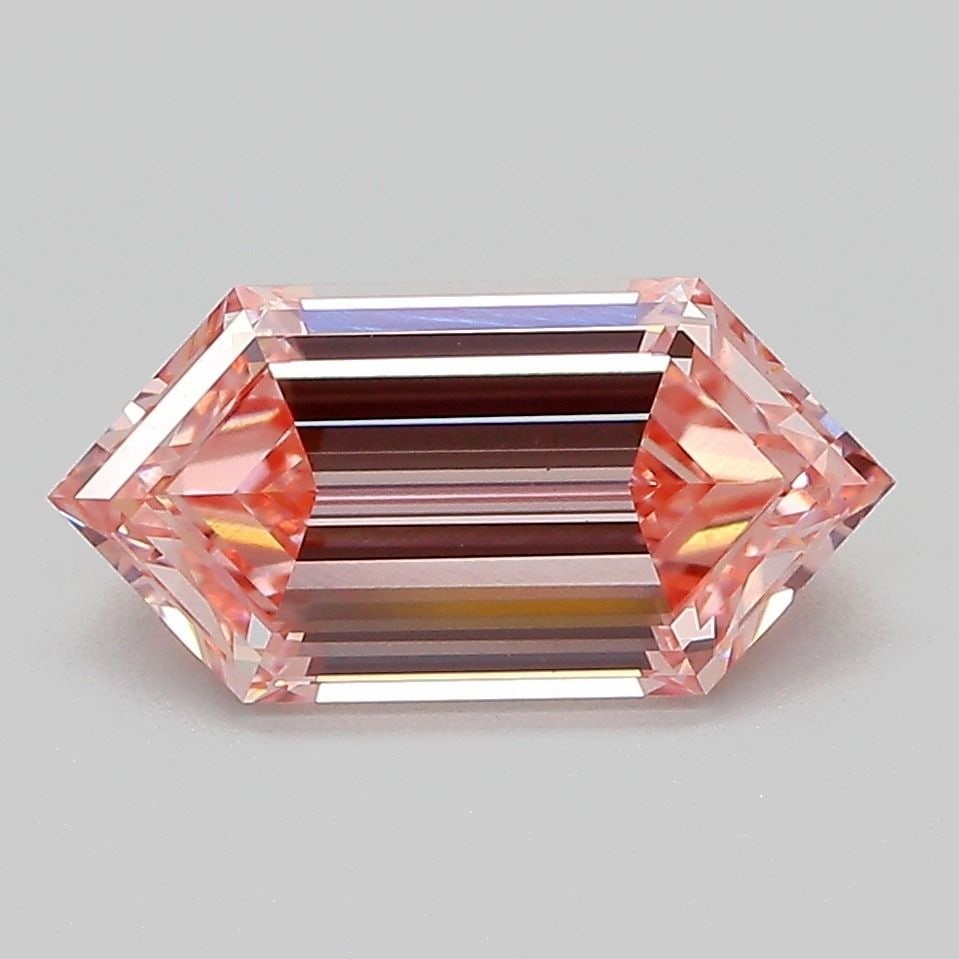 Loose Diamond - HEXAGONAL 2.11ct Fancy Intense Pink VS1: Loose Diamond - HEXAGONAL 2.11ct Fancy Intense Pink VS1 Source: This is a real non-mined Diamond that has been grown in a lab Shape: HEXAGONAL Carats: 2.11 Color: Fancy Intense Pink Certification: IGI