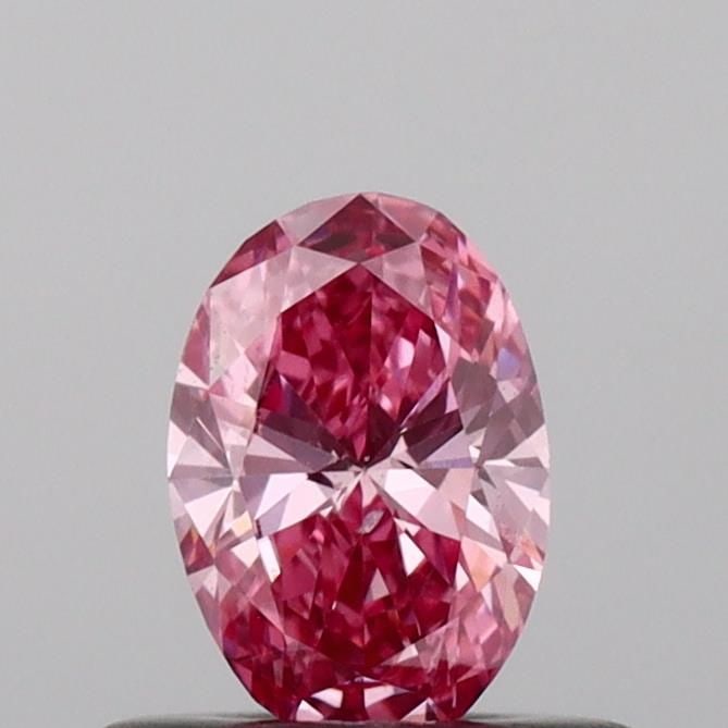 Loose Diamond - OVAL 0.34ct Fancy Vivid Pink SI1: Loose Diamond - OVAL 0.34ct Fancy Vivid Pink SI1 Source: This is a real non-mined Diamond that has been grown in a lab Shape: OVAL Carats: 0.34 Color: Fancy Vivid Pink Certification: IGI Video: