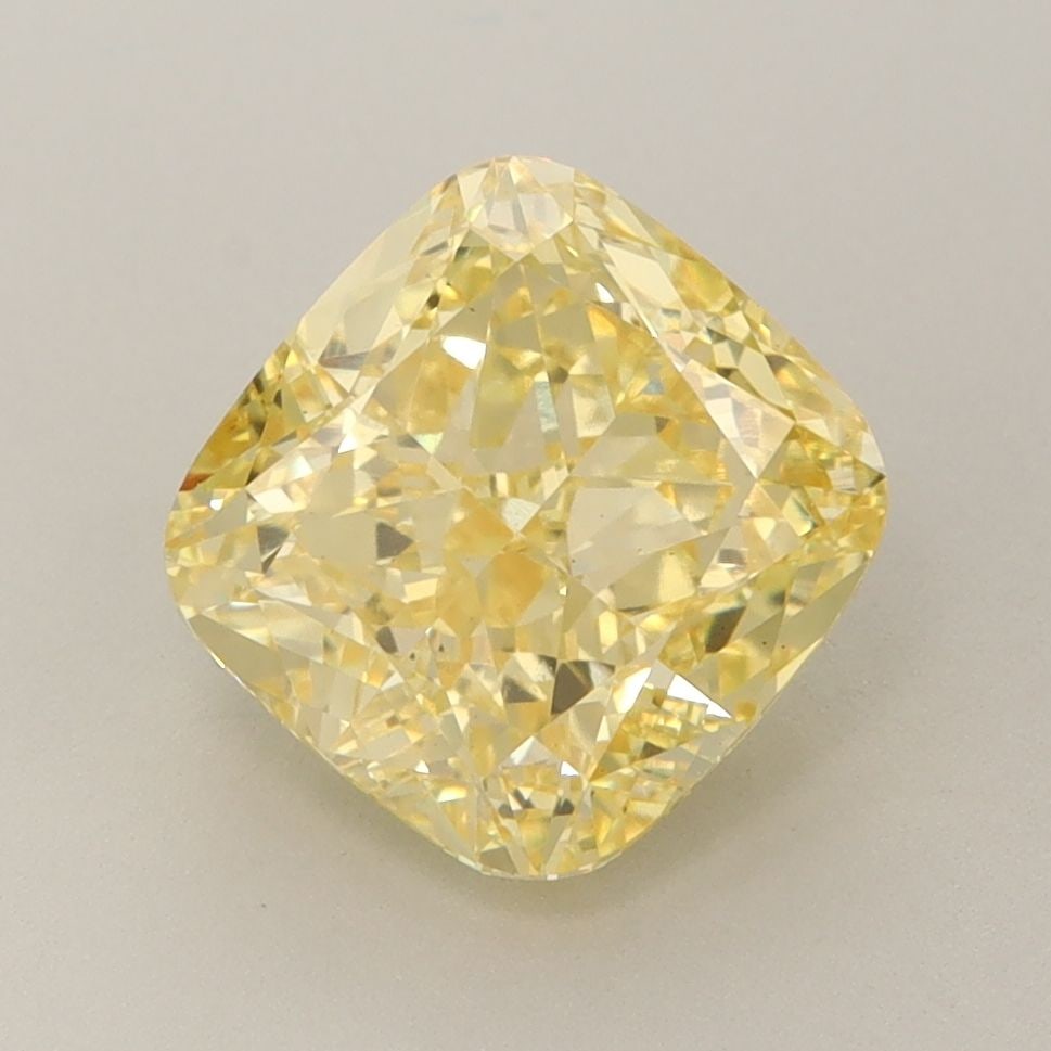 Loose Diamond - CUSHION BRILLIANT 3.04ct Fancy Vivid Yellow VS1: Loose Diamond - CUSHION BRILLIANT 3.04ct Fancy Vivid Yellow VS1 Source: This is a real non-mined Diamond that has been grown in a lab Shape: CUSHION BRILLIANT Carats: 3.04 Color: Fancy Vivid Yellow Ce