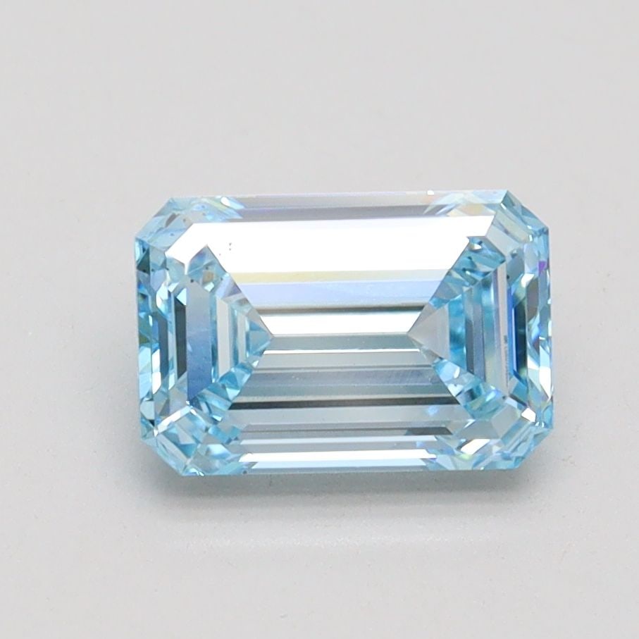 Loose Diamond - EMERALD 1.52ct Fancy Intense Blue VS2: Loose Diamond - EMERALD 1.52ct Fancy Intense Blue VS2 Source: This is a real non-mined Diamond that has been grown in a lab Shape: EMERALD Carats: 1.52 Color: Fancy Intense Blue Certification: IGI Vid