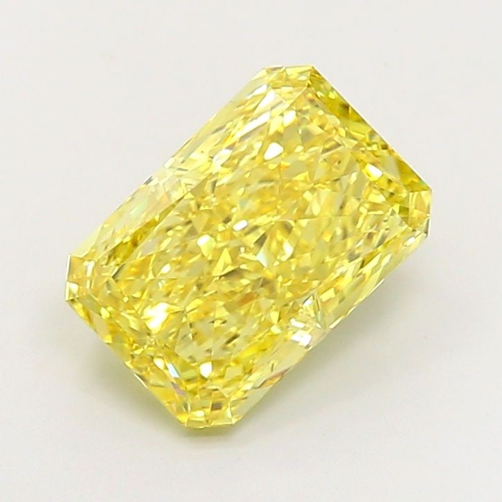 Loose Diamond - RADIANT 5.08ct Fancy Vivid Yellow VS2: Loose Diamond - RADIANT 5.08ct Fancy Vivid Yellow VS2 Source: This is a real non-mined Diamond that has been grown in a lab Shape: RADIANT Carats: 5.08 Color: Fancy Vivid Yellow Certification: IGI Vid