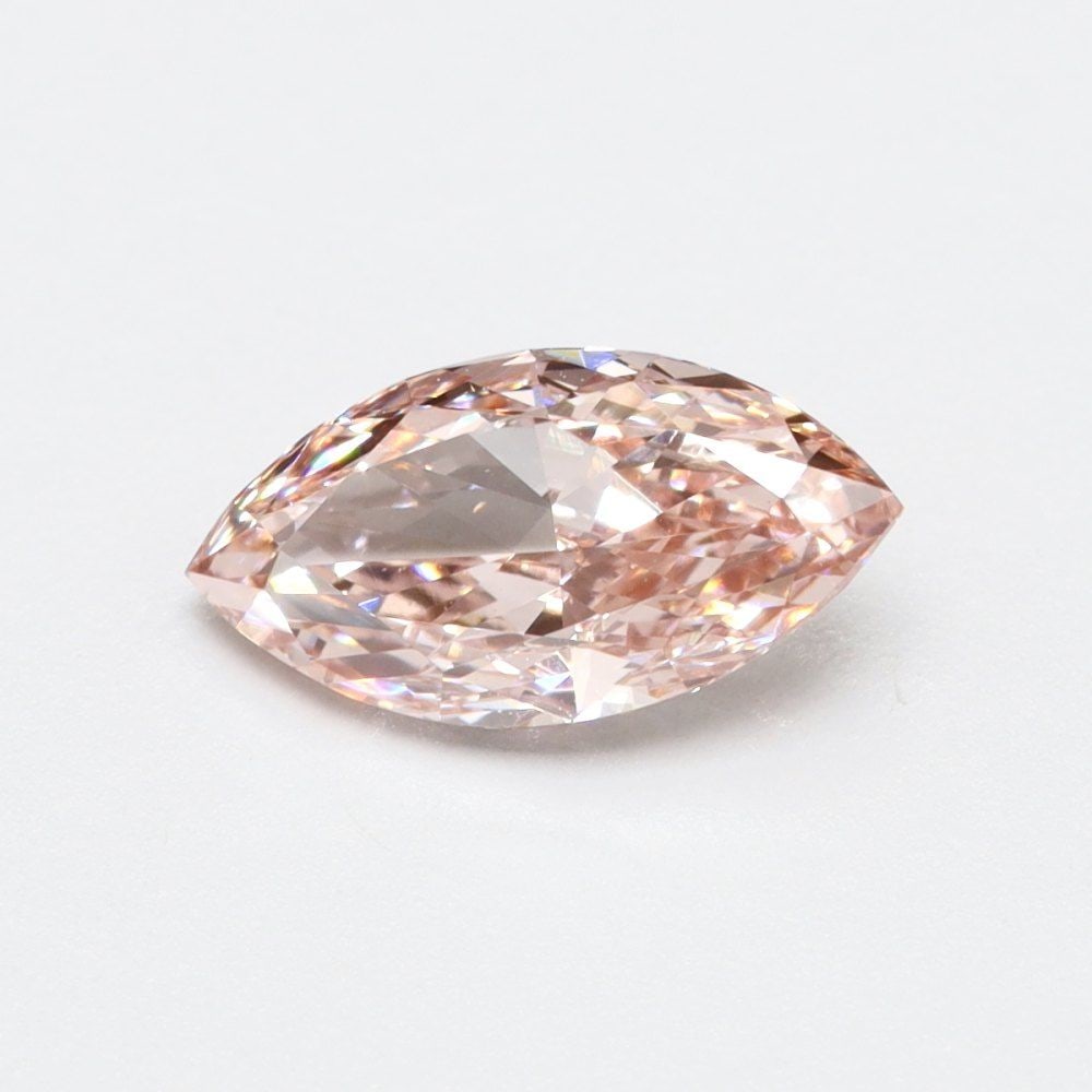 Loose Diamond - MARQUISE 0.65ct Fancy Intense Pink VS1: Loose Diamond - MARQUISE 0.65ct Fancy Intense Pink VS1 Source: This is a real non-mined Diamond that has been grown in a lab Shape: MARQUISE Carats: 0.65 Color: Fancy Intense Pink Certification: NONE