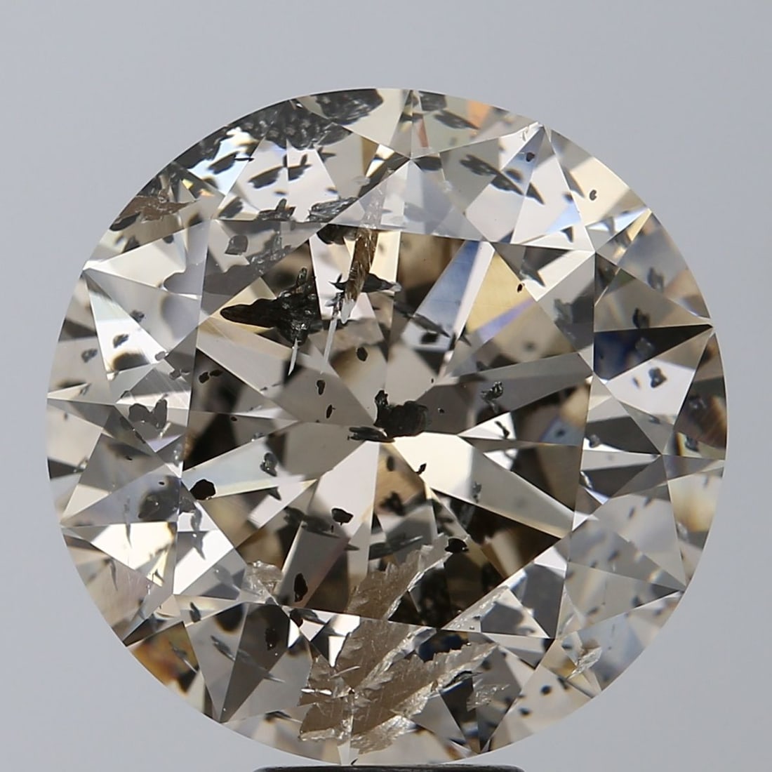 Loose Diamond - ROUND 11.02ct O-P I1: Loose Diamond - ROUND 11.02ct O-P I1 Source: Natural Shape: ROUND Carats: 11.02 Color: O-P Certification: NONE Video: