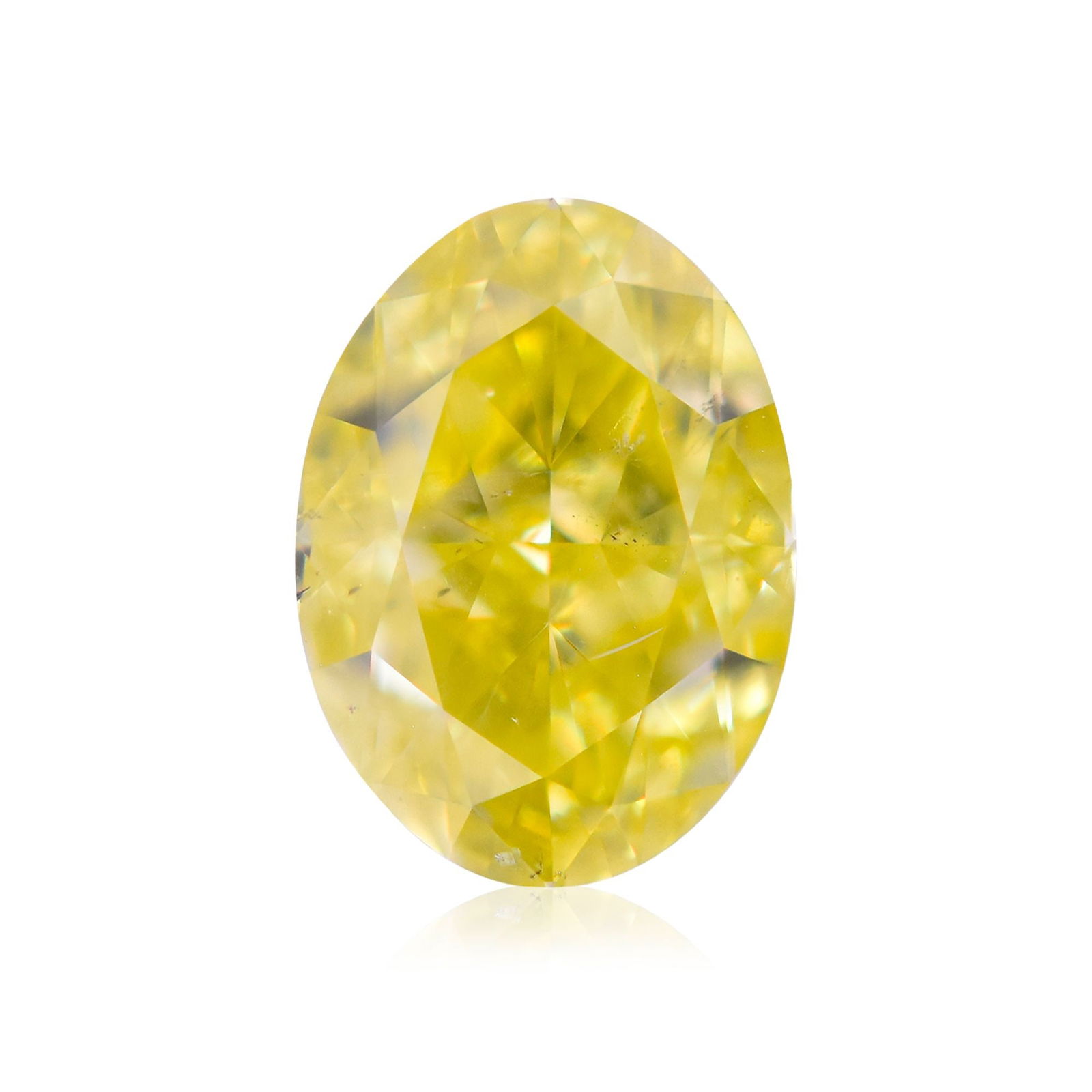 Loose Diamond - OVAL 0.63ct Fancy Intense Yellow SI2: Loose Diamond - OVAL 0.63ct Fancy Intense Yellow SI2 Source: Natural Shape: OVAL Carats: 0.63 Color: Fancy Intense Yellow Certification: GIA Video: