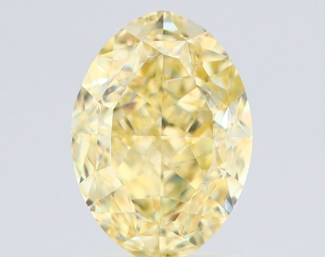 Loose Diamond - OVAL 2.01ct Fancy Yellow VS2: Loose Diamond - OVAL 2.01ct Fancy Yellow VS2 Source: Natural Shape: OVAL Carats: 2.01 Color: Fancy Yellow Certification: GIA Video: