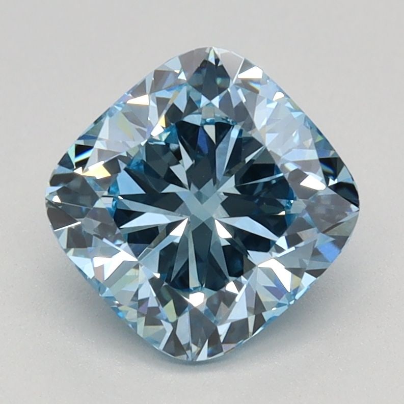 Loose Diamond - CUSHION BRILLIANT 1.55ct Fancy Intense Blue VS1: Loose Diamond - CUSHION BRILLIANT 1.55ct Fancy Intense Blue VS1 Source: This is a real non-mined Diamond that has been grown in a lab Shape: CUSHION BRILLIANT Carats: 1.55 Color: Fancy Intense Blue Ce