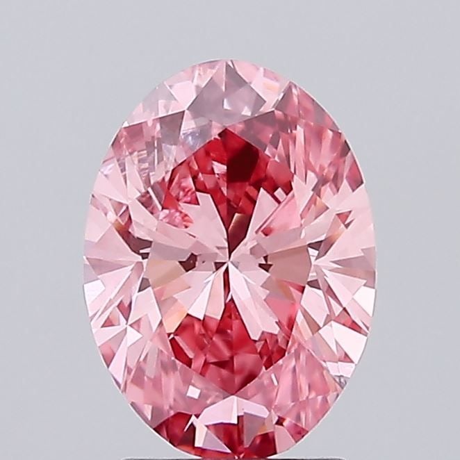 Loose Diamond - OVAL 2.03ct Fancy Intense Pink I1: Loose Diamond - OVAL 2.03ct Fancy Intense Pink I1 Source: This is a real non-mined Diamond that has been grown in a lab Shape: OVAL Carats: 2.03 Color: Fancy Intense Pink Certification: NONE Video: