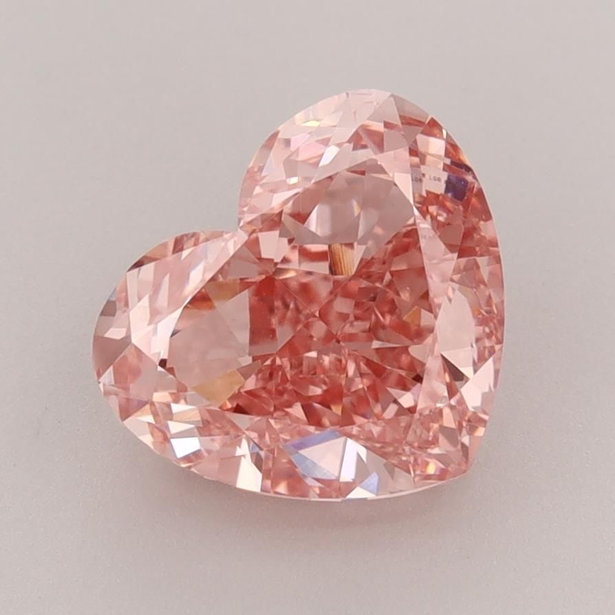 Loose Diamond - HEART 2.84ct Fancy Vivid Pink VS1: Loose Diamond - HEART 2.84ct Fancy Vivid Pink VS1 Source: This is a real non-mined Diamond that has been grown in a lab Shape: HEART Carats: 2.84 Color: Fancy Vivid Pink Certification: IGI Video: