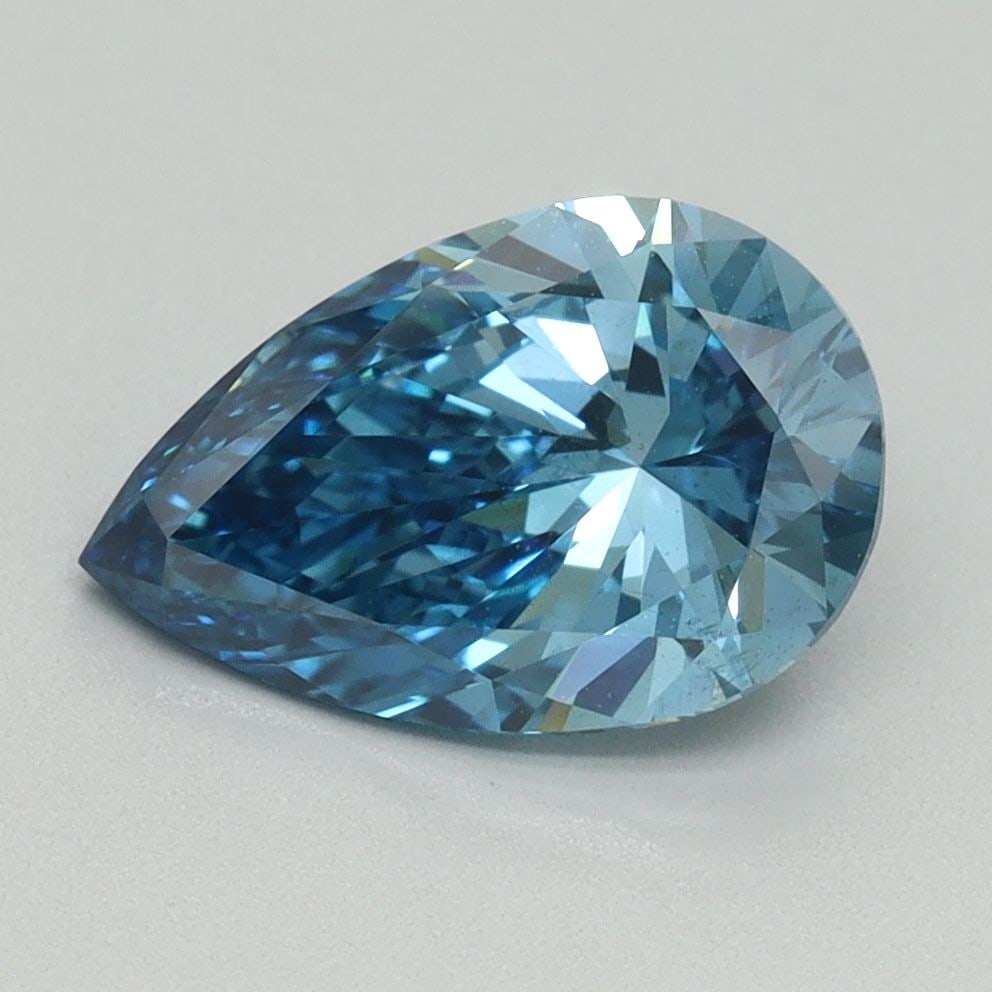 Loose Diamond - PEAR 2.01ct Fancy Vivid Blue VS2: Loose Diamond - PEAR 2.01ct Fancy Vivid Blue VS2 Source: This is a real non-mined Diamond that has been grown in a lab Shape: PEAR Carats: 2.01 Color: Fancy Vivid Blue Certification: IGI Video: