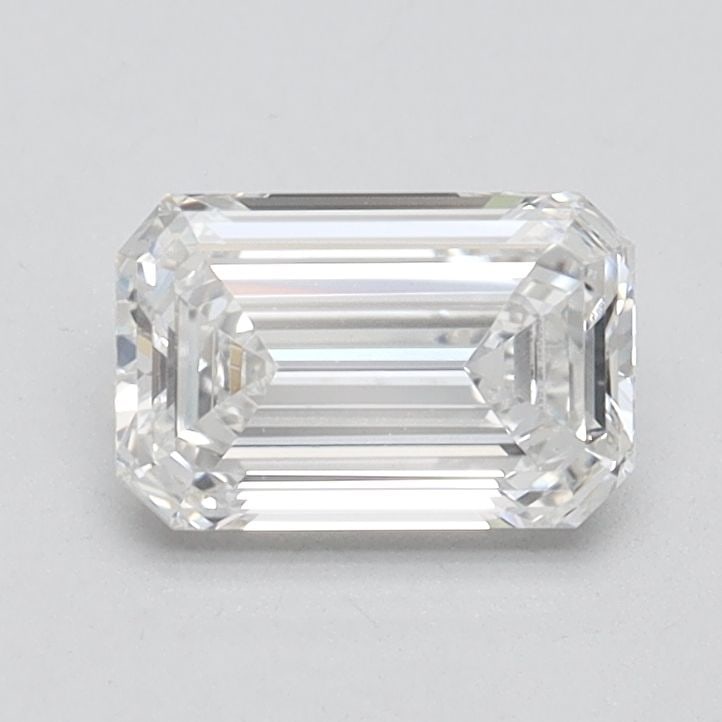 Loose Diamond - EMERALD 0.9ct F VS1: Loose Diamond - EMERALD 0.9ct F VS1 Source: This is a real non-mined Diamond that has been grown in a lab Shape: EMERALD Carats: 0.9 Color: F Clarity: VS1 Certification: IGI Video: