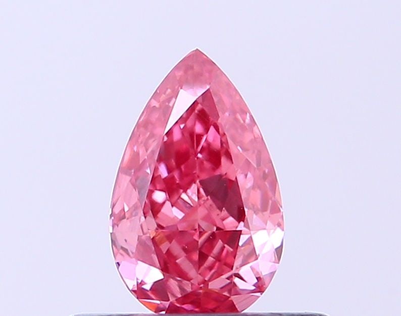 Loose Diamond - PEAR 0.32ct Fancy Vivid Red VS2: Loose Diamond - PEAR 0.32ct Fancy Vivid Red VS2 Source: This is a real non-mined Diamond that has been grown in a lab Shape: PEAR Carats: 0.32 Color: Fancy Vivid Red Certification: NONE Video: