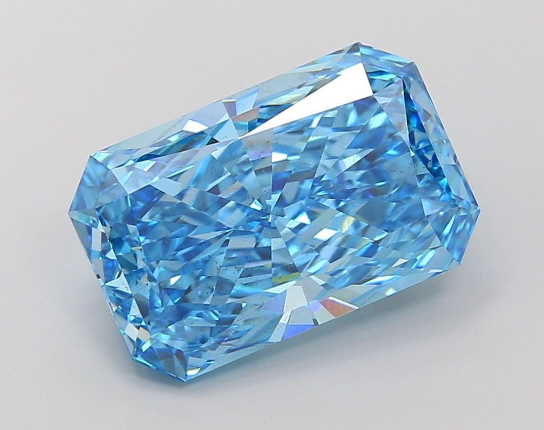 Loose Diamond - RADIANT 7.09ct Fancy Vivid Blue VS2 (1 of 1)