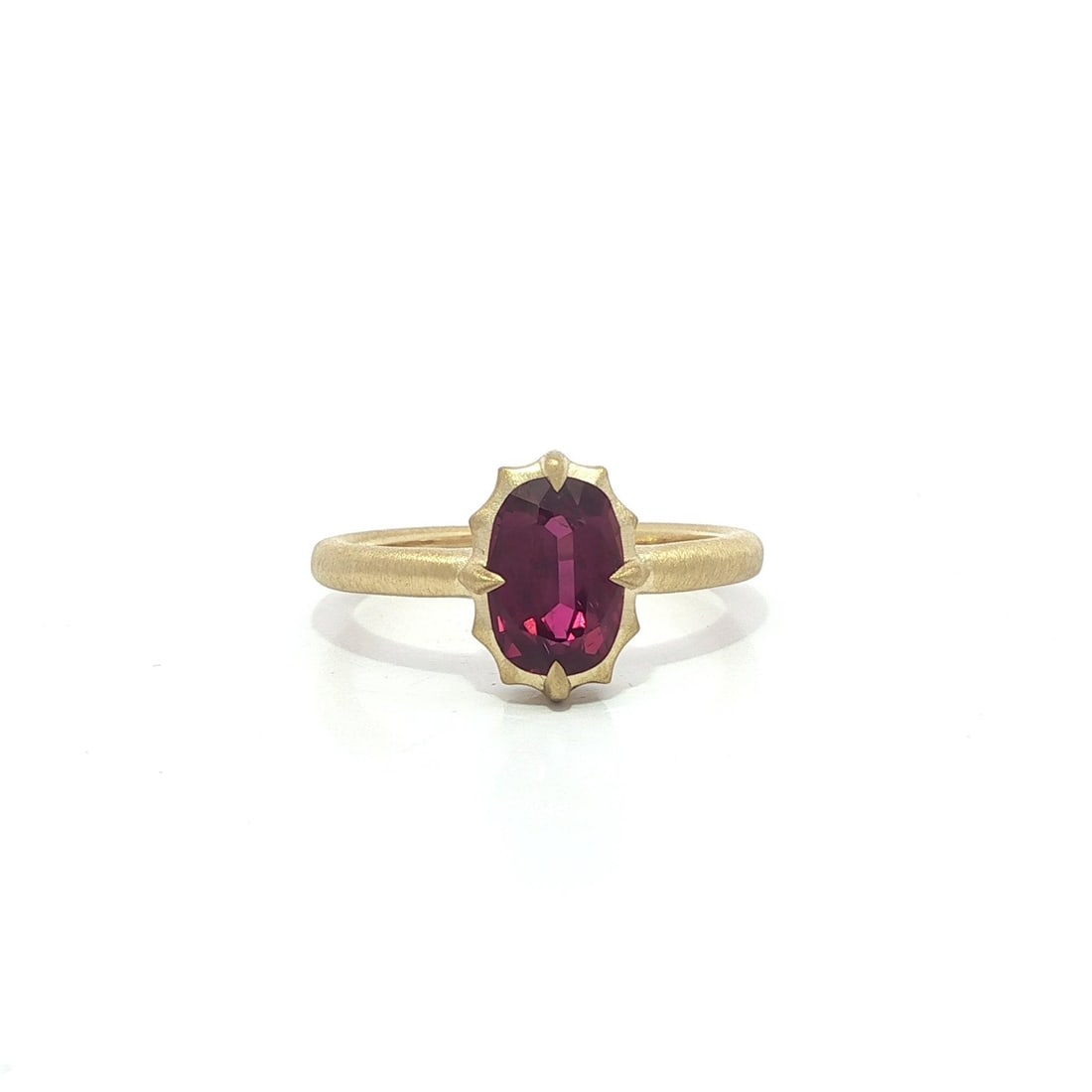 18k Yellow Gold 1.76ct GIA Certified No Heat Cushion Ruby Ring: 18k Yellow Gold 1.76ct GIA Certified No Heat Cushion Ruby Ring This stunning solitaire ring features a natural, genuine ruby with an elongated cushion brilliant cut, elegantly claw prong set in solid