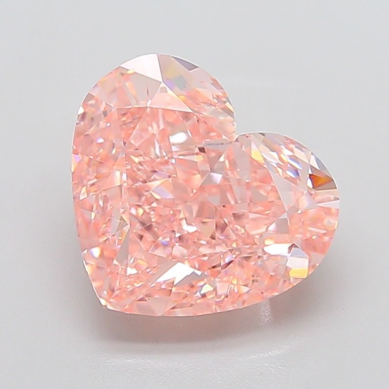 Loose Diamond - HEART 8.09ct Fancy Intense Pink VVS2: Loose Diamond - HEART 8.09ct Fancy Intense Pink VVS2 Source: This is a real non-mined Diamond that has been grown in a lab Shape: HEART Carats: 8.09 Color: Fancy Intense Pink Certification: IGI Video: