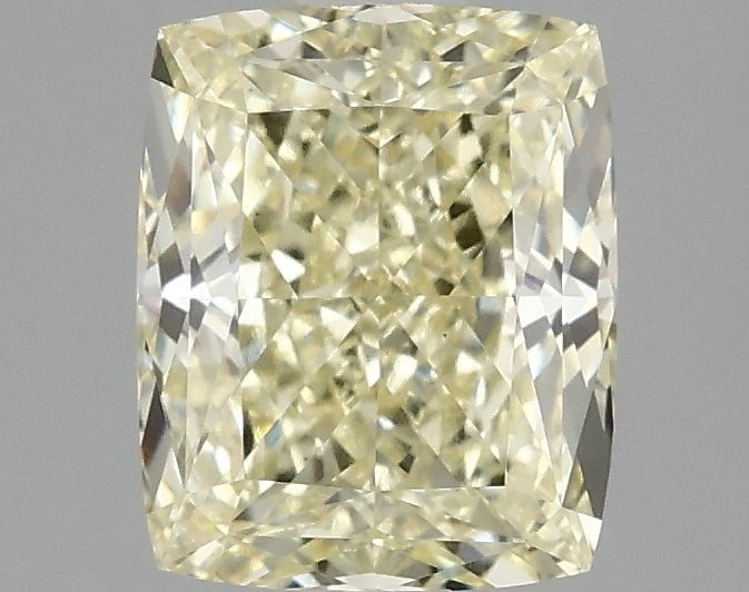 Loose Diamond - CUSHION MODIFIED 2.1ct Fancy Intense Yellow VS1: Loose Diamond - CUSHION MODIFIED 2.1ct Fancy Intense Yellow VS1 Source: This is a real non-mined Diamond that has been grown in a lab Shape: CUSHION MODIFIED Carats: 2.1 Color: Fancy Intense Yellow Ce