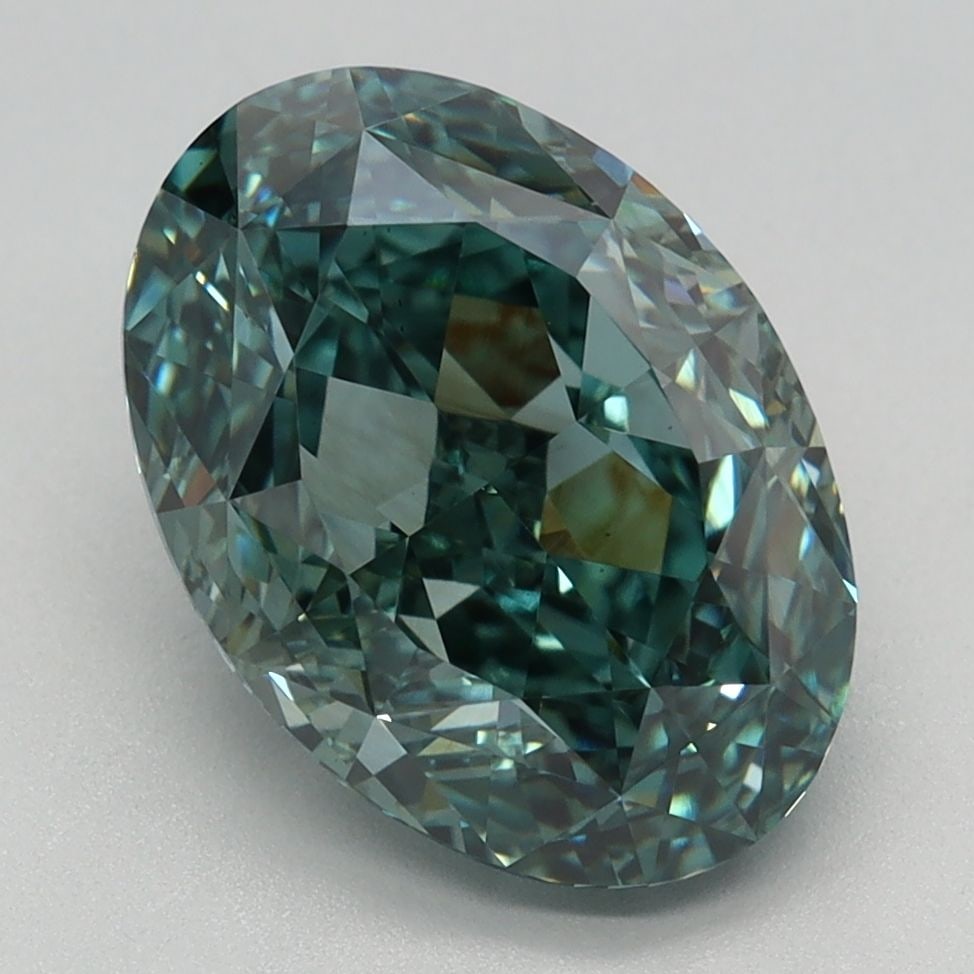 Loose Diamond - OVAL 3.69ct Fancy Vivid Green VS2: Loose Diamond - OVAL 3.69ct Fancy Vivid Green VS2 Source: This is a real non-mined Diamond that has been grown in a lab Shape: OVAL Carats: 3.69 Color: Fancy Vivid Green Certification: IGI Video: