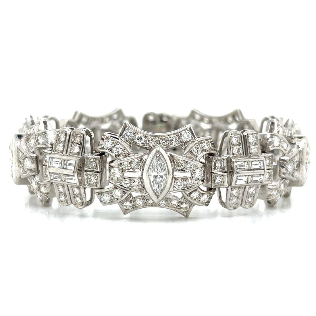 Diamond Bracelet in Platinum Featuring 14.00 Carats Total Weight (1 of 4)
