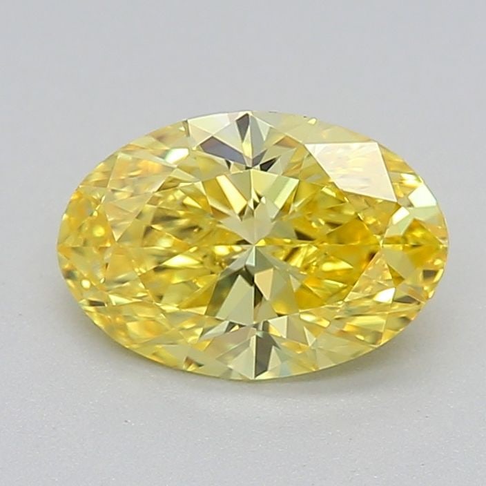 Loose Diamond - OVAL 0.53ct Fancy Vivid Yellow VVS1: Loose Diamond - OVAL 0.53ct Fancy Vivid Yellow VVS1 Source: This is a real non-mined Diamond that has been grown in a lab Shape: OVAL Carats: 0.53 Color: Fancy Vivid Yellow Certification: IGI Video: