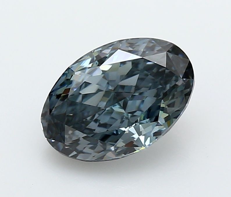 Loose Diamond - OVAL 2.25ct Fancy Vivid Gray VVS1: Loose Diamond - OVAL 2.25ct Fancy Vivid Gray VVS1 Source: This is a real non-mined Diamond that has been grown in a lab Shape: OVAL Carats: 2.25 Color: Fancy Vivid Gray Certification: IGI Video: