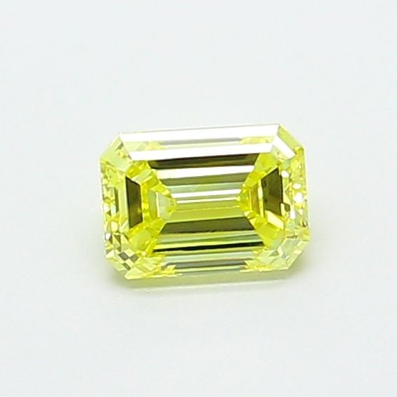 Loose Diamond - EMERALD 0.54ct Fancy Intense Yellow VS1: Loose Diamond - EMERALD 0.54ct Fancy Intense Yellow VS1 Source: This is a real non-mined Diamond that has been grown in a lab Shape: EMERALD Carats: 0.54 Color: Fancy Intense Yellow Certification: IGI