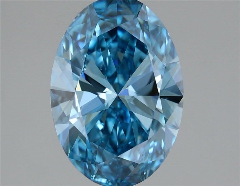 Loose Diamond - OVAL 2.11ct Fancy Vivid Blue VS1: Loose Diamond - OVAL 2.11ct Fancy Vivid Blue VS1 Source: This is a real non-mined Diamond that has been grown in a lab Shape: OVAL Carats: 2.11 Color: Fancy Vivid Blue Certification: IGI Video: