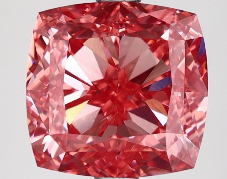 Loose Diamond - CUSHION MODIFIED 3.56ct Fancy Vivid Pink VVS1: Loose Diamond - CUSHION MODIFIED 3.56ct Fancy Vivid Pink VVS1 Source: This is a real non-mined Diamond that has been grown in a lab Shape: CUSHION MODIFIED Carats: 3.56 Color: Fancy Vivid Pink Certifi