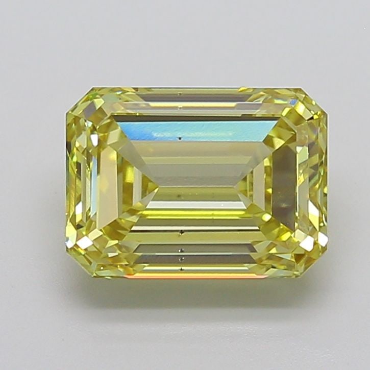 Loose Diamond - EMERALD 5.01ct Fancy Intense Yellow SI1: Loose Diamond - EMERALD 5.01ct Fancy Intense Yellow SI1 Source: This is a real non-mined Diamond that has been grown in a lab Shape: EMERALD Carats: 5.01 Color: Fancy Intense Yellow Certification: IGI