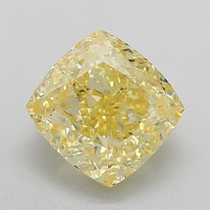 Loose Diamond - CUSHION MODIFIED 3.08ct Fancy Vivid Yellow VS2: Loose Diamond - CUSHION MODIFIED 3.08ct Fancy Vivid Yellow VS2 Source: This is a real non-mined Diamond that has been grown in a lab Shape: CUSHION MODIFIED Carats: 3.08 Color: Fancy Vivid Yellow Cert