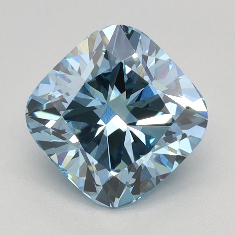 Loose Diamond - CUSHION BRILLIANT 1.57ct Fancy Intense Blue VS1: Loose Diamond - CUSHION BRILLIANT 1.57ct Fancy Intense Blue VS1 Source: This is a real non-mined Diamond that has been grown in a lab Shape: CUSHION BRILLIANT Carats: 1.57 Color: Fancy Intense Blue Ce