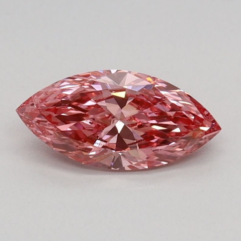Loose Diamond - MARQUISE 0.45ct Fancy Vivid Pink VS2: Loose Diamond - MARQUISE 0.45ct Fancy Vivid Pink VS2 Source: This is a real non-mined Diamond that has been grown in a lab Shape: MARQUISE Carats: 0.45 Color: Fancy Vivid Pink Certification: IGI Video