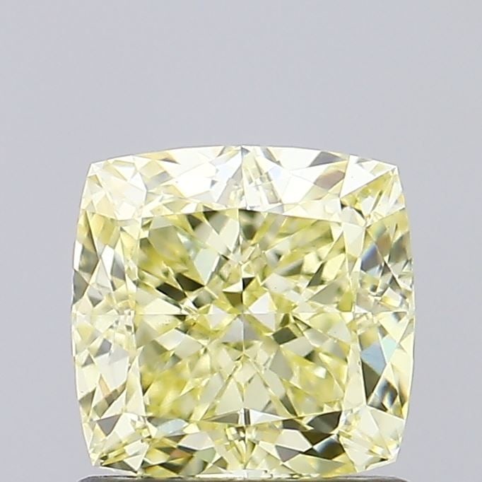 Loose Diamond - CUSHION MODIFIED 1.04ct Fancy Yellow VS1: Loose Diamond - CUSHION MODIFIED 1.04ct Fancy Yellow VS1 Source: This is a real non-mined Diamond that has been grown in a lab Shape: CUSHION MODIFIED Carats: 1.04 Color: Fancy Yellow Certification: I