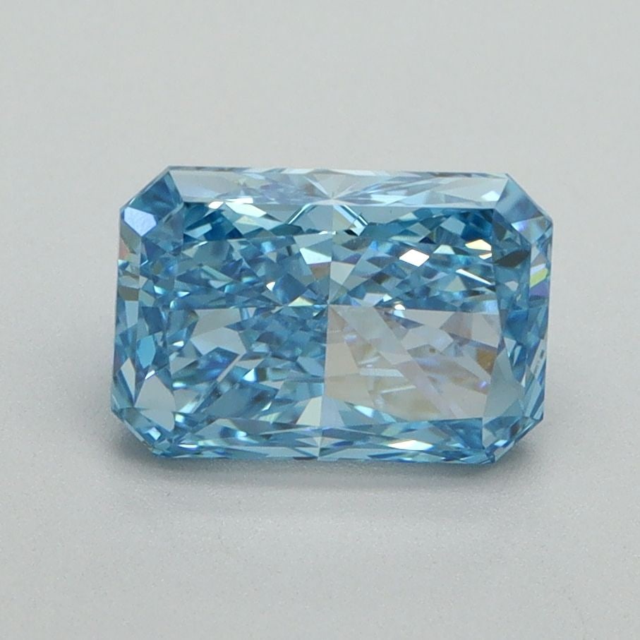 Loose Diamond - RADIANT 1.69ct Fancy Vivid Blue VS1: Loose Diamond - RADIANT 1.69ct Fancy Vivid Blue VS1 Source: This is a real non-mined Diamond that has been grown in a lab Shape: RADIANT Carats: 1.69 Color: Fancy Vivid Blue Certification: IGI Video: