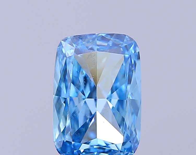 Loose Diamond - CUSHION MODIFIED 0.61ct Fancy Blue VS1: Loose Diamond - CUSHION MODIFIED 0.61ct Fancy Blue VS1 Source: This is a real non-mined Diamond that has been grown in a lab Shape: CUSHION MODIFIED Carats: 0.61 Color: Fancy Blue Certification: NONE