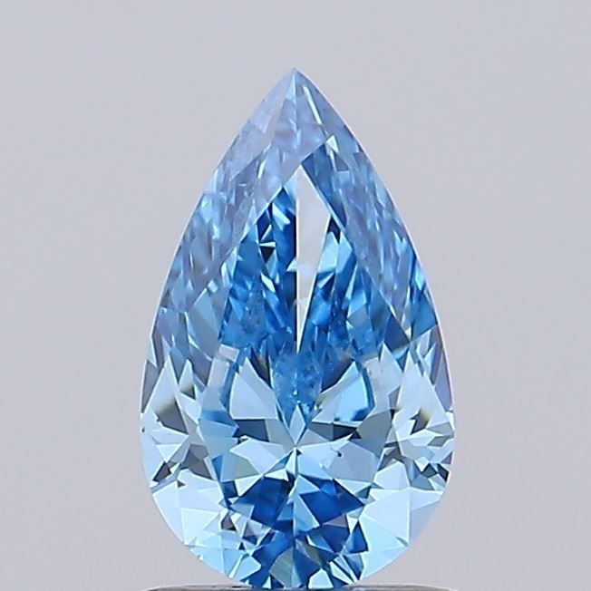 Loose Diamond - PEAR 0.96ct Fancy Vivid Blue VS1: Loose Diamond - PEAR 0.96ct Fancy Vivid Blue VS1 Source: This is a real non-mined Diamond that has been grown in a lab Shape: PEAR Carats: 0.96 Color: Fancy Vivid Blue Certification: IGI Video: