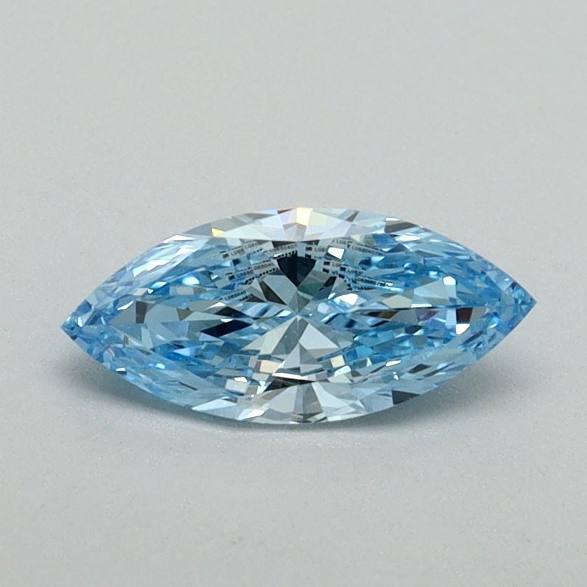 Loose Diamond - MARQUISE 0.5ct Fancy Vivid Blue VS1: Loose Diamond - MARQUISE 0.5ct Fancy Vivid Blue VS1 Source: This is a real non-mined Diamond that has been grown in a lab Shape: MARQUISE Carats: 0.5 Color: Fancy Vivid Blue Certification: IGI Video:
