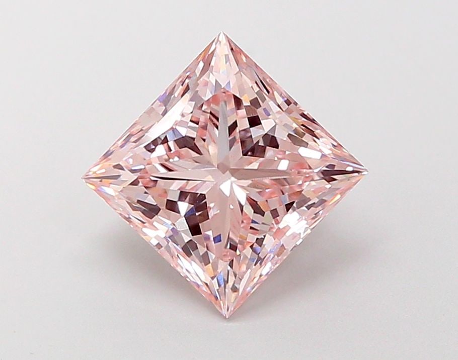 Loose Diamond - PRINCESS 3.24ct Fancy Pink VS1: Loose Diamond - PRINCESS 3.24ct Fancy Pink VS1 Source: This is a real non-mined Diamond that has been grown in a lab Shape: PRINCESS Carats: 3.24 Color: Fancy Pink Certification: IGI Video: