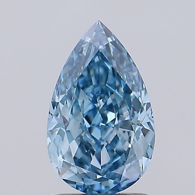 Loose Diamond - PEAR 1.55ct Fancy Vivid Blue VS1: Loose Diamond - PEAR 1.55ct Fancy Vivid Blue VS1 Source: This is a real non-mined Diamond that has been grown in a lab Shape: PEAR Carats: 1.55 Color: Fancy Vivid Blue Certification: IGI Video: