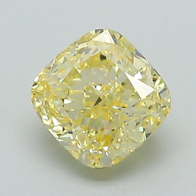 Loose Diamond - CUSHION MODIFIED 1.19ct Fancy Intense Yellow VS1: Loose Diamond - CUSHION MODIFIED 1.19ct Fancy Intense Yellow VS1 Source: This is a real non-mined Diamond that has been grown in a lab Shape: CUSHION MODIFIED Carats: 1.19 Color: Fancy Intense Yellow